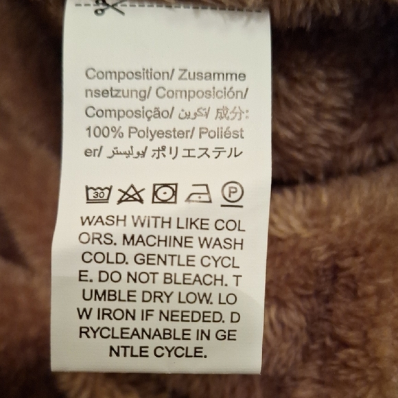 Colorful Patchwork Puffer Coat with Faux  Fur Trim. NWOT Size Large - Picture 15 of 17